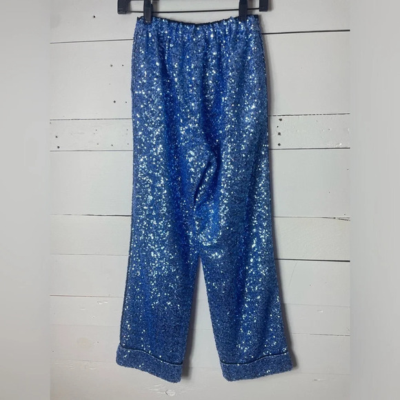 ITMFL In The Mood For Love Blue Sequin Suit Size S - Picture 9 of 13